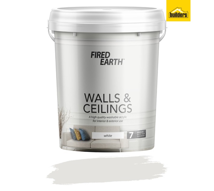 Fired Earth Walls and Ceilings Skim White (20L) Walls and Ceiling Product Segmentation