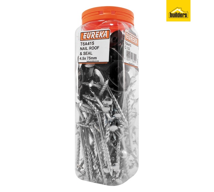 Roof Nail Seal Silver (6mm x 75mm) Nails Fixings Fasteners and